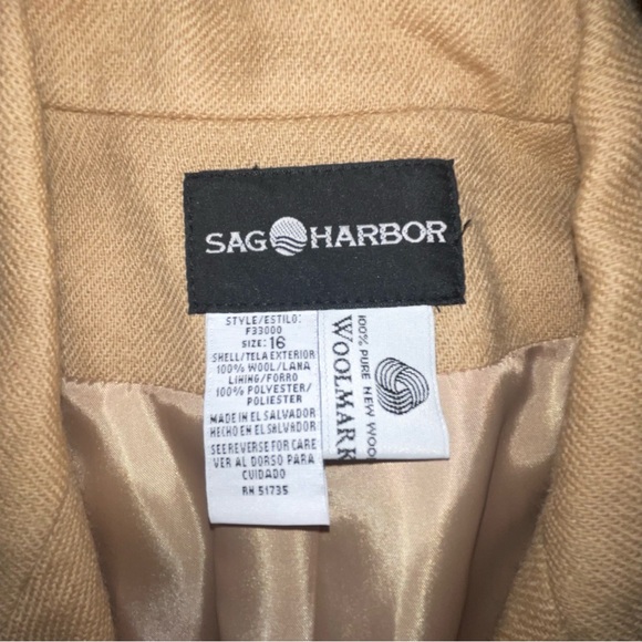 Sag Harbor Women’s 100% Wool Blazer Fall/Winter Academia Preppy Vintage Size 16 - Picture 5 of 6